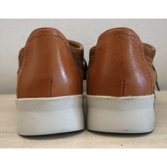 Emilie Karston Women's 38 US 6.5 Camel/Brown Leather Camin Lace-Up Shoes SIB - Picture 6 of 9